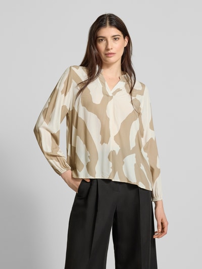 ZABAIONE Relaxed Fit Bluse mit Tunikakragen Modell 'Mi44llaa' Beige 4