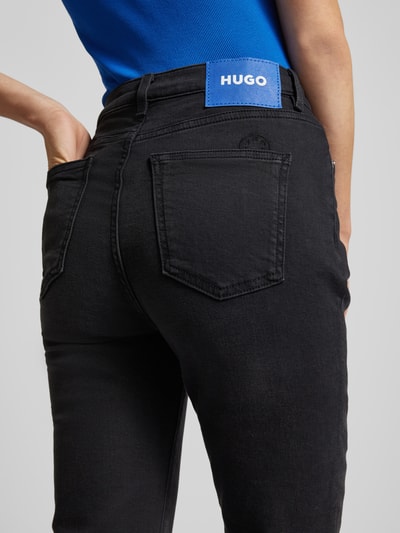 Hugo Blue Slim fit jeans, model 'Malu' Zwart - 3