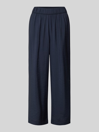 Produktfoto, granatowa Loose Fit Culotte aus Viskose-Mix von s.Oliver RED LABEL, jednolity wzór, popelina, elastyczny pas, boczne kieszenie