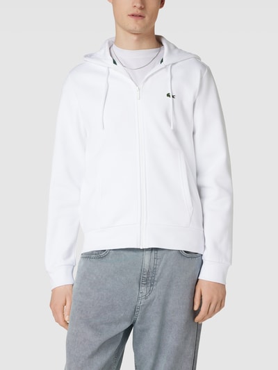 Lacoste Sweatjacke mit Label-Detail Weiss 4