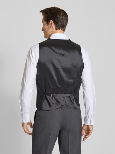 BOSS Regular Fit Anzugweste aus Schurwoll-Mix Anthrazit 5