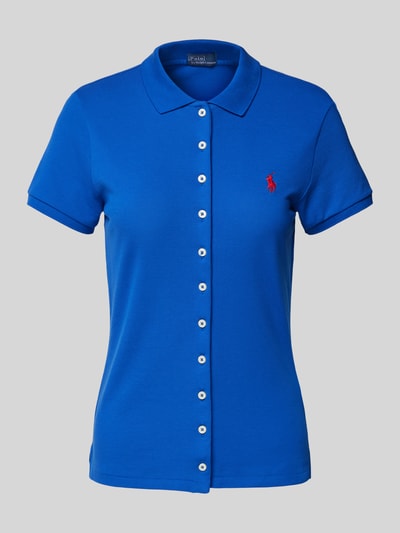 Polo Ralph Lauren Poloshirt met labelstitching Koningsblauw - 2