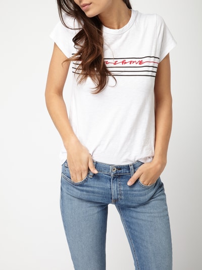 RAG & BONE T-Shirt mit Print Weiss 5