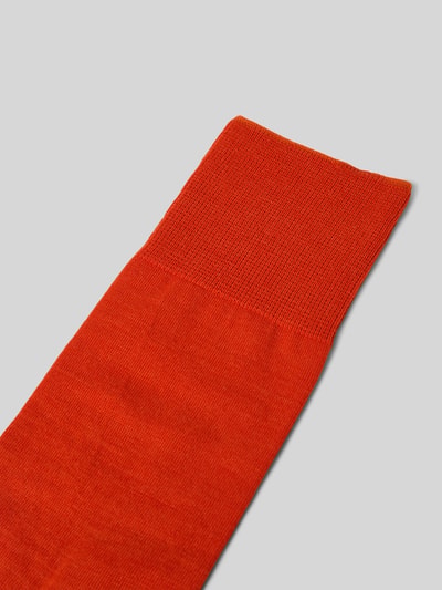 FALKE Socken mit geripptem Abschluss Dunkelorange 2