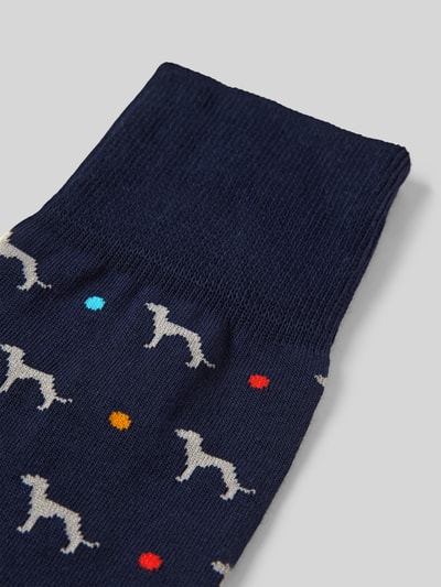 PAUL SMITH Socken mit Stukturmuster Modell 'HANK' Marine 2