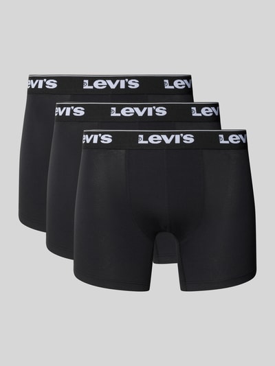 Levi's® Boxershort met band met label in een set van 3 stuks Zwart - 1