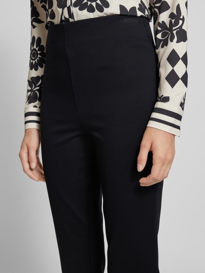 B.Young Flared stoffen broek met elastische band, model 'Parrin' Zwart - 3