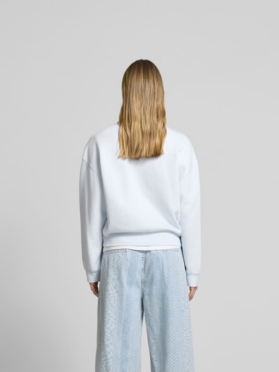 Filippa K Sweatshirt mit Polokragen Hellblau 5