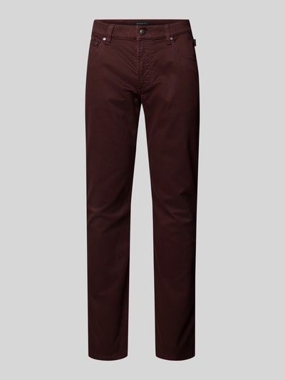 bugatti Modern Fit Hose im 5-Pocket-Design Bordeaux 2