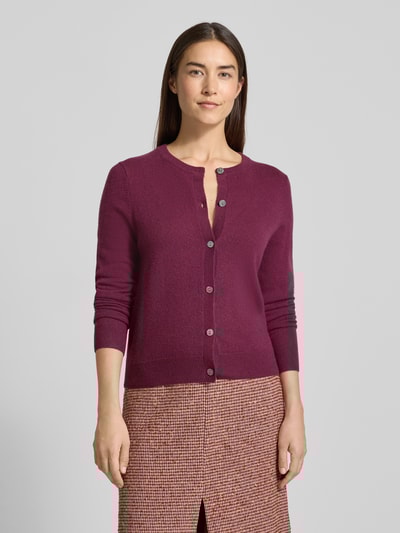 Christian Berg Woman Kurtka z dzianiny z kaszmiru z okrągłym dekoltem Bordowy 4