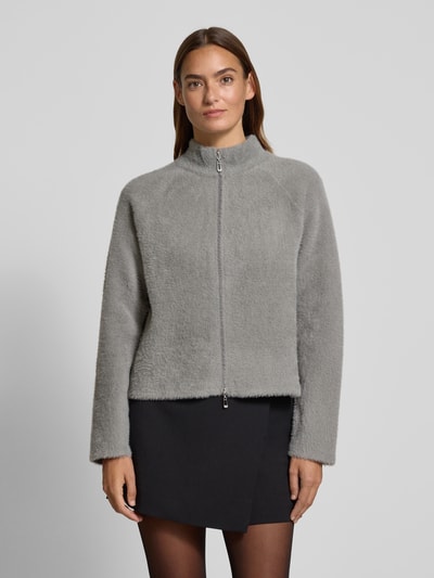 Betty Barclay Regular Fit Jacke aus Kunstfell Modell 'September' Mittelgrau 4