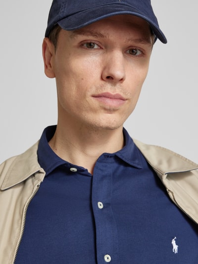 Polo Ralph Lauren Slim Fit Freizeithemd mit Haifischkragen Marine 3