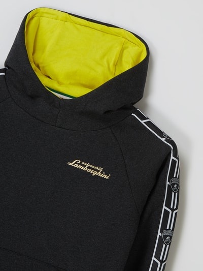 Lamborghini Kidswear Bluza z kapturem z raglanowymi rękawami Antracytowy 2