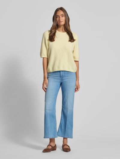 CAMBIO Wide Leg Jeans aus Baumwoll-Mix Modell 'FABIENNE' Jeansblau 1