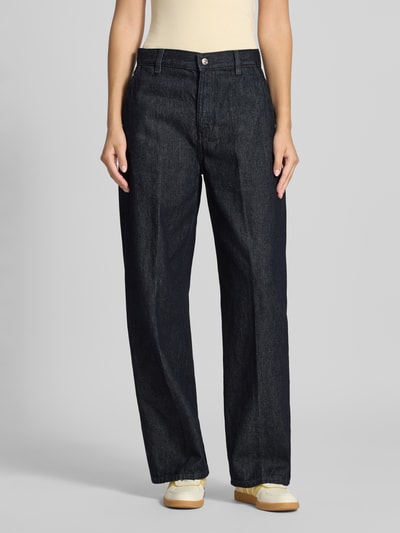 Calvin Klein Jeans Jeans mit weitem Bein und Bügelfalten Jeansblau 4