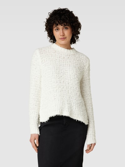 OPUS Strickpullover mit Strukturmuster Modell 'Prizzy' Offwhite 4