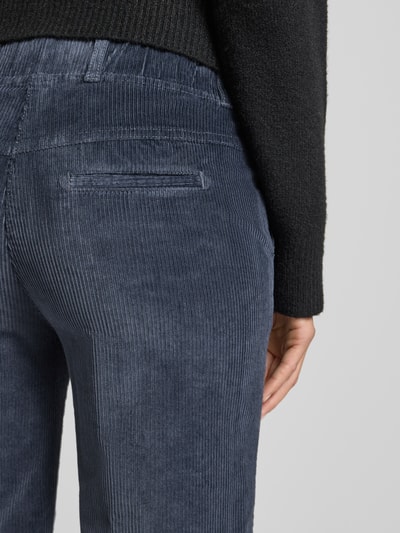 Raphaela By Brax Slim Fit Cordhose mit elastischem Bund Modell 'Pam Flared' Anthrazit 3