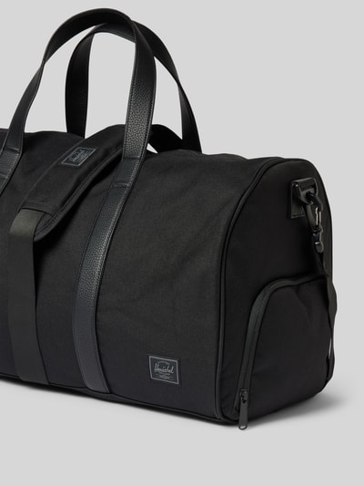 Herschel Weekendtas met labelpatch, model 'Novel™' Zwart - 3