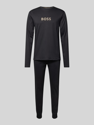 BOSS Pyjama mit Logo-Print Black 1