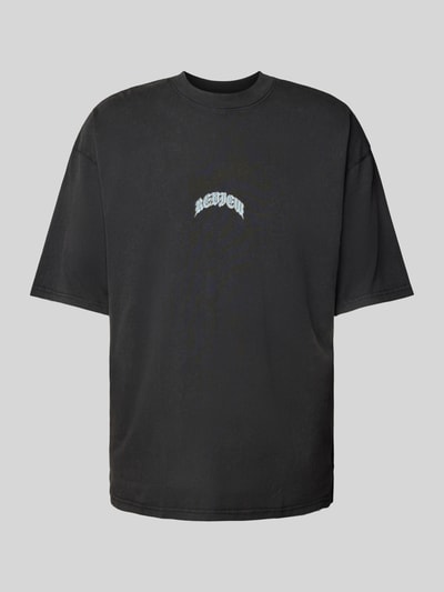 REVIEW T-shirt z nadrukiem z logo Czarny 2