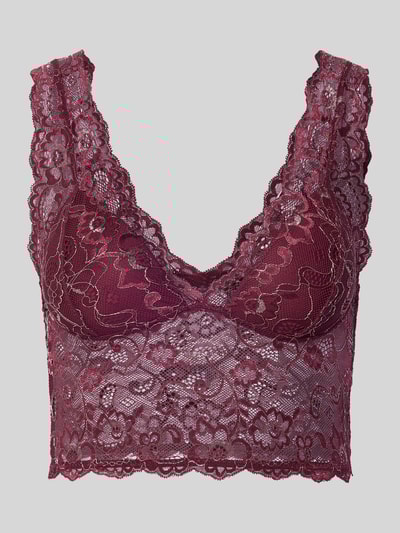 Only Bralette mit Spitzenbesatz Modell 'CHLOE' Bordeaux 2