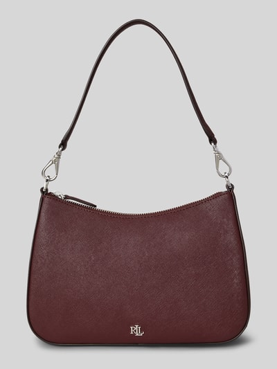 Lauren Ralph Lauren Umhängetasche aus echtem Lammleder Modell 'DANNI' Bordeaux 3