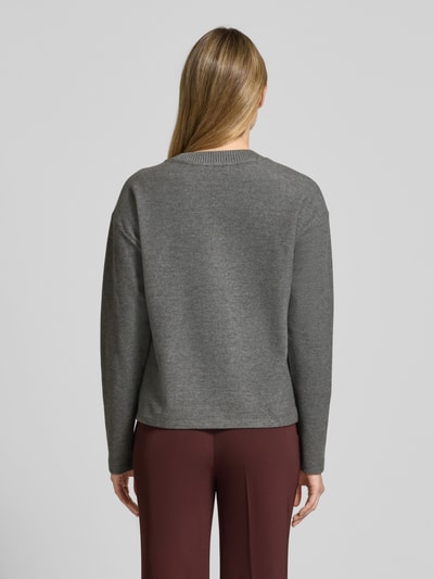 s.Oliver RED LABEL Regular Fit Pullover aus Baumwoll-Mix Mittelgrau Melange 5