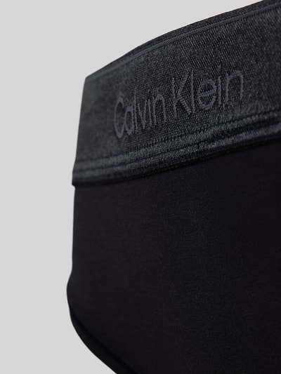 Calvin Klein Underwear String mit elastischem Bund und Label-Details Black 2