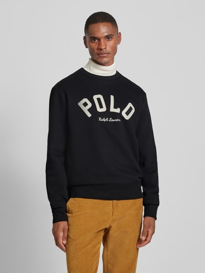 Polo Ralph Lauren Sweatshirt mit Label-Stitching Black 4