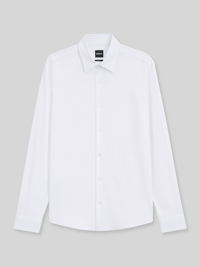 BOSS Slim Fit Businesshemd mit Kentkragen Modell 'ROAN' Weiss 2