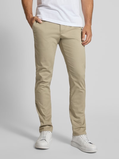 MCNEAL Slim Fit Chino mit Gürtel Lind 4