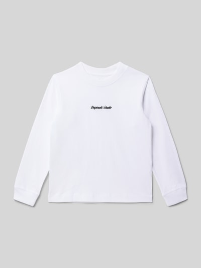 Jack & Jones Sweatshirt met labelstitching, model 'NORREBRO' Wit - 1