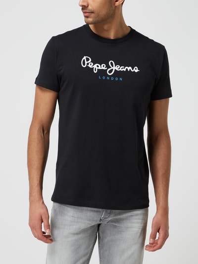 Pepe Jeans T-Shirt aus Baumwolle Modell 'Eggo'  Black 4