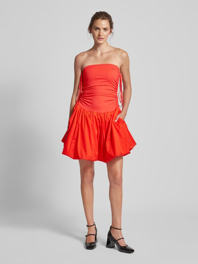 Amy Lynn Cocktailkleid mit Schnürung Modell 'ALEXA' Orange 1