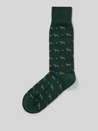 PAUL SMITH Socken mit Stukturmuster Modell 'HANK' Gruen 1