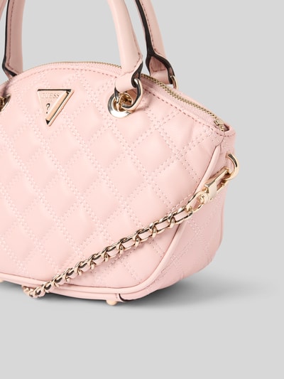 Guess Handtasche mit Steppnähten Modell 'GIULLY' Pink 3