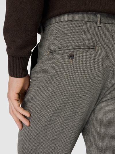 Matinique Stoffen broek met steekzakken, model 'Liam' Middenbruin - 3