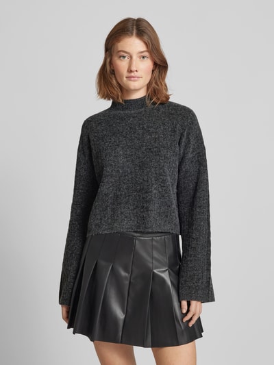 Noisy May Strickpullover mit Turtleneck Modell 'SMILLA' Anthrazit 4