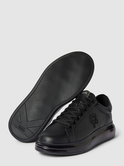 Karl Lagerfeld Ledersneaker mit Logo-Applikation Black 3