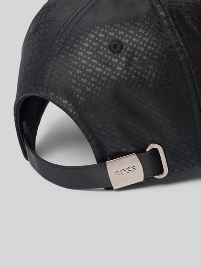 Produktfoto, Basecap mit Logo-Monogramm Modell 'ZED-MM' von BOSS, Optik: Unifarben, Allover-Muster, Logo-Applikation, verstellbarer Riegel