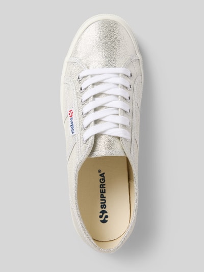 Superga Sneakersy z detalem z logo i sznurowaniem Srebrny 3