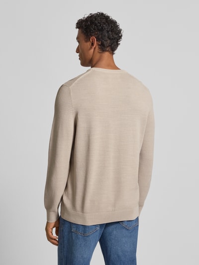 Marc O'Polo Regular Fit Strickpullover aus reiner Baumwolle Hellgrau 5