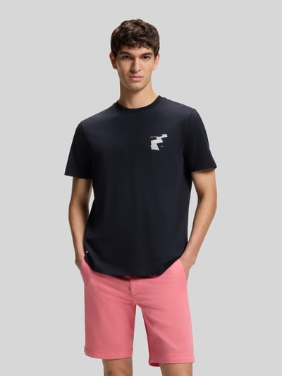 BOSS Orange Relaxed Fit T-Shirt aus reiner Baumwolle Modell 'MOVEMENT' Marine 4