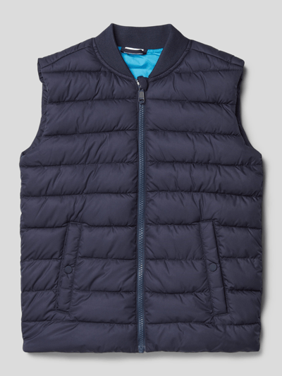 s.Oliver RED LABEL Bodywarmer met opstaande kraag Blauw - 1