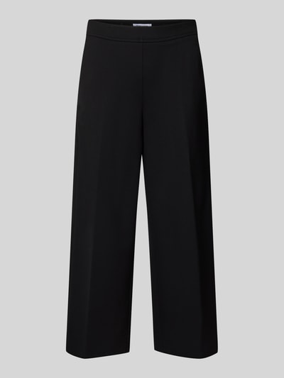 More & More Wide fit pantalon van viscosemix met elastische band Zwart - 2