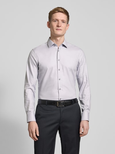 ETERNA SLIM FIT Slim Fit Business-Hemd mit Kentkragen Graphit 4