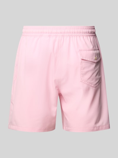 Polo Sport Relaxed Fit Badeshorts mit Label-Stitching Modell 'TRAVLER' Pink 3