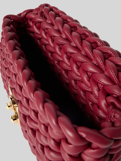 MICHAEL Michael Kors Shoulder Bag in Flecht-Optik Modell 'Tribeca' Bordeaux 5