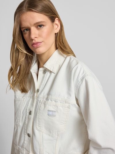 Tommy Jeans kurtka jeansowa o kroju regular fit z czystej bawełny Biały 3