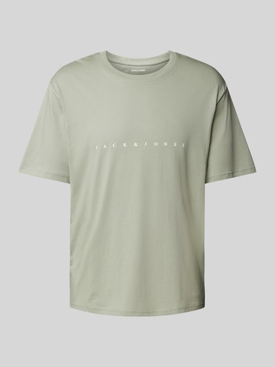 Jack & Jones T-shirt z nadrukiem z logo model ‘STAR’ Miętowy 1